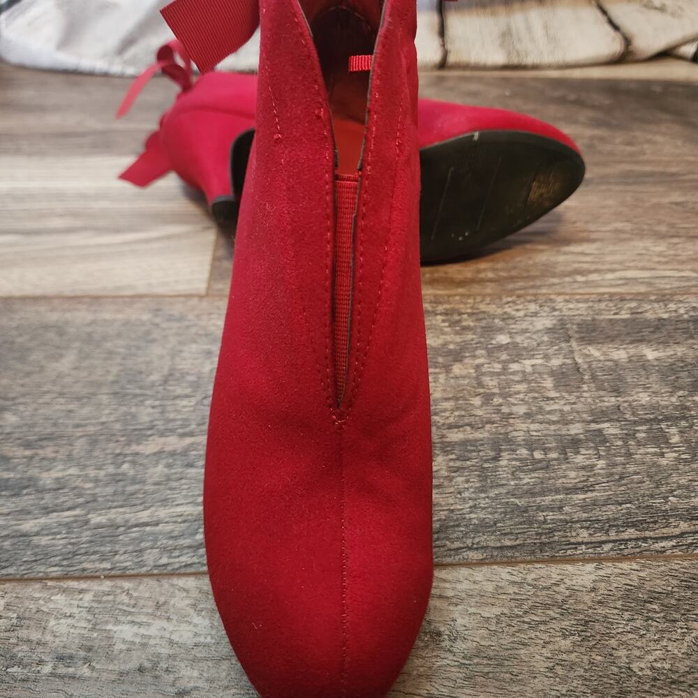 IMPO Tarra Women's Red High Heel Ankle Boots - Picture 5 of 8
